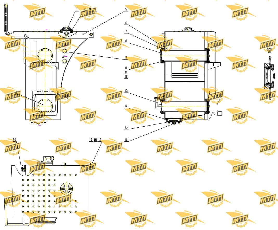 Oil suction/return filter