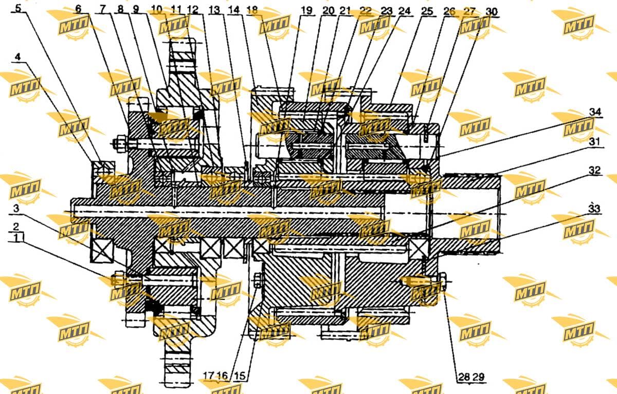 Intermediate input shaft