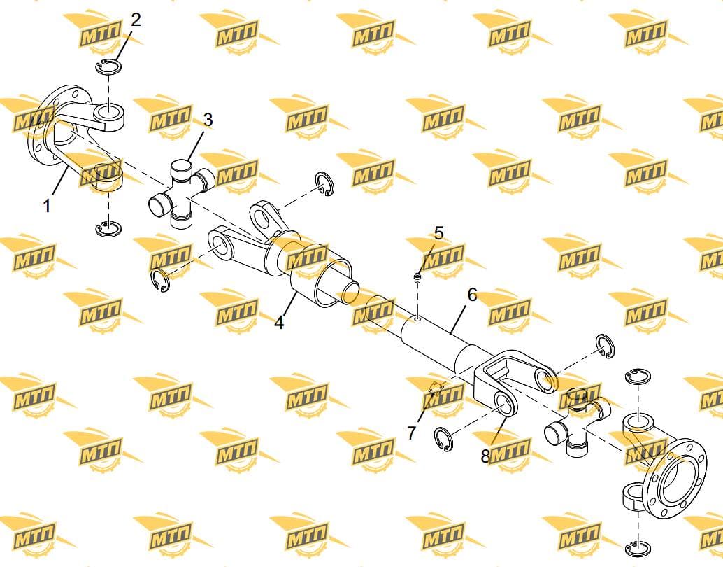 Flange yoke