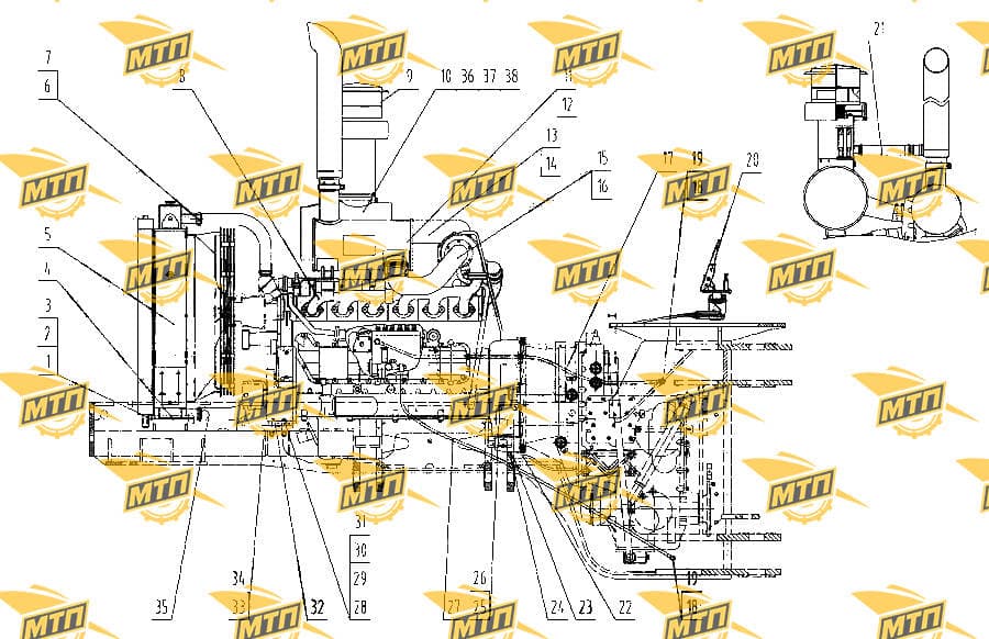 Speed control flexible shaft securing block