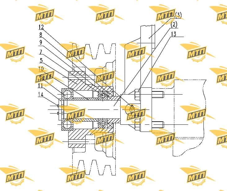 FAN SHAFT BRACKET AS.