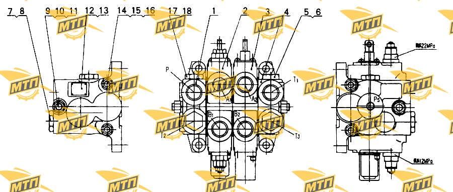 STUD M12X1.25X222
