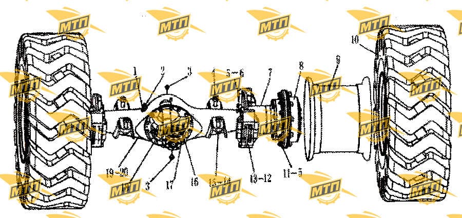 TIRE ASSEMBLY B2980-23.5-25