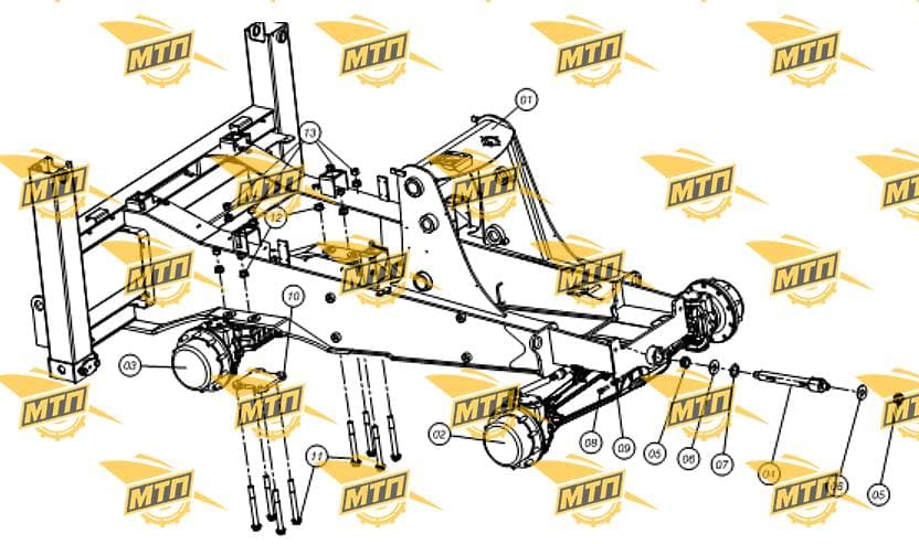 AXLE ASSY FRONT