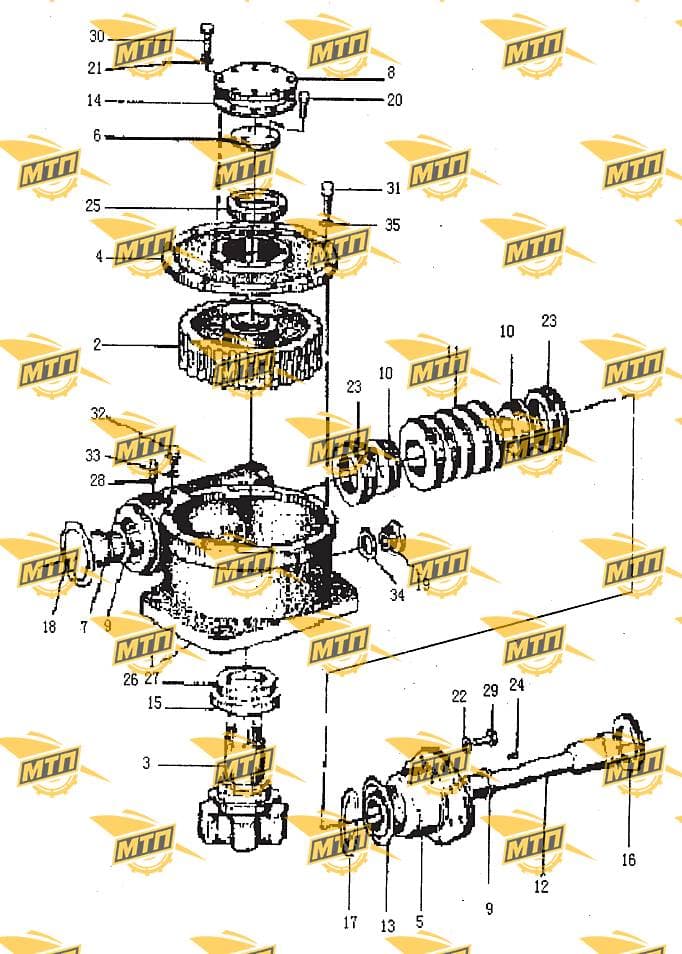 Шестерня HX8000A.3/червячной передачи