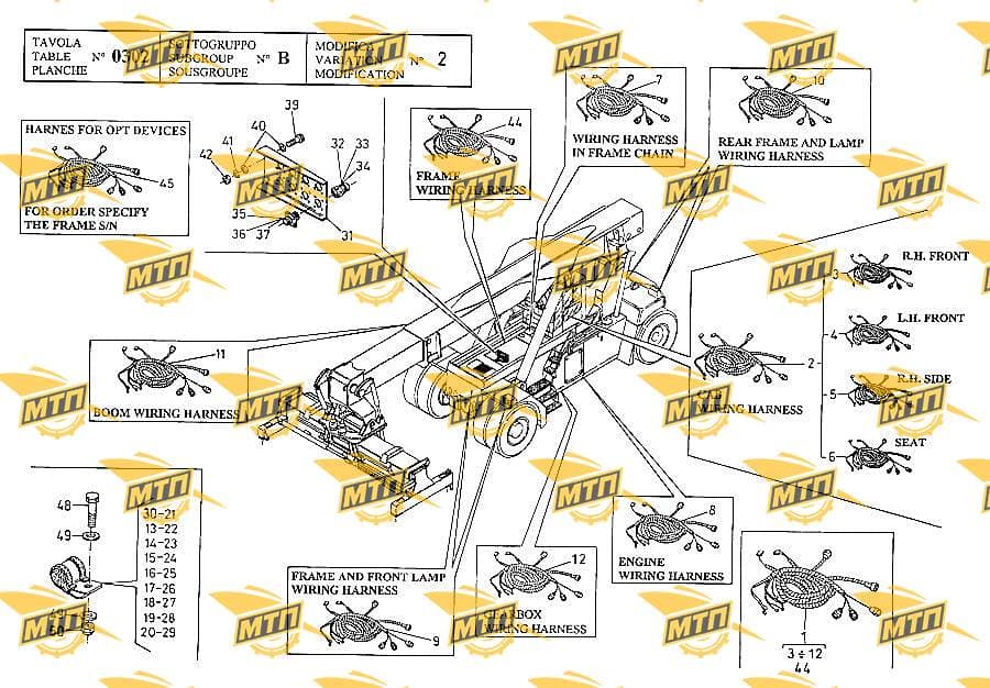 BOOM WIRING HARNESS