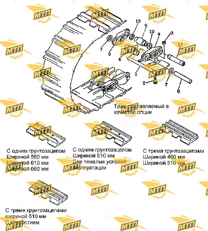 Болт с гайкой башмака JB/ZQ3745-86/ A-203-510-10/sd16