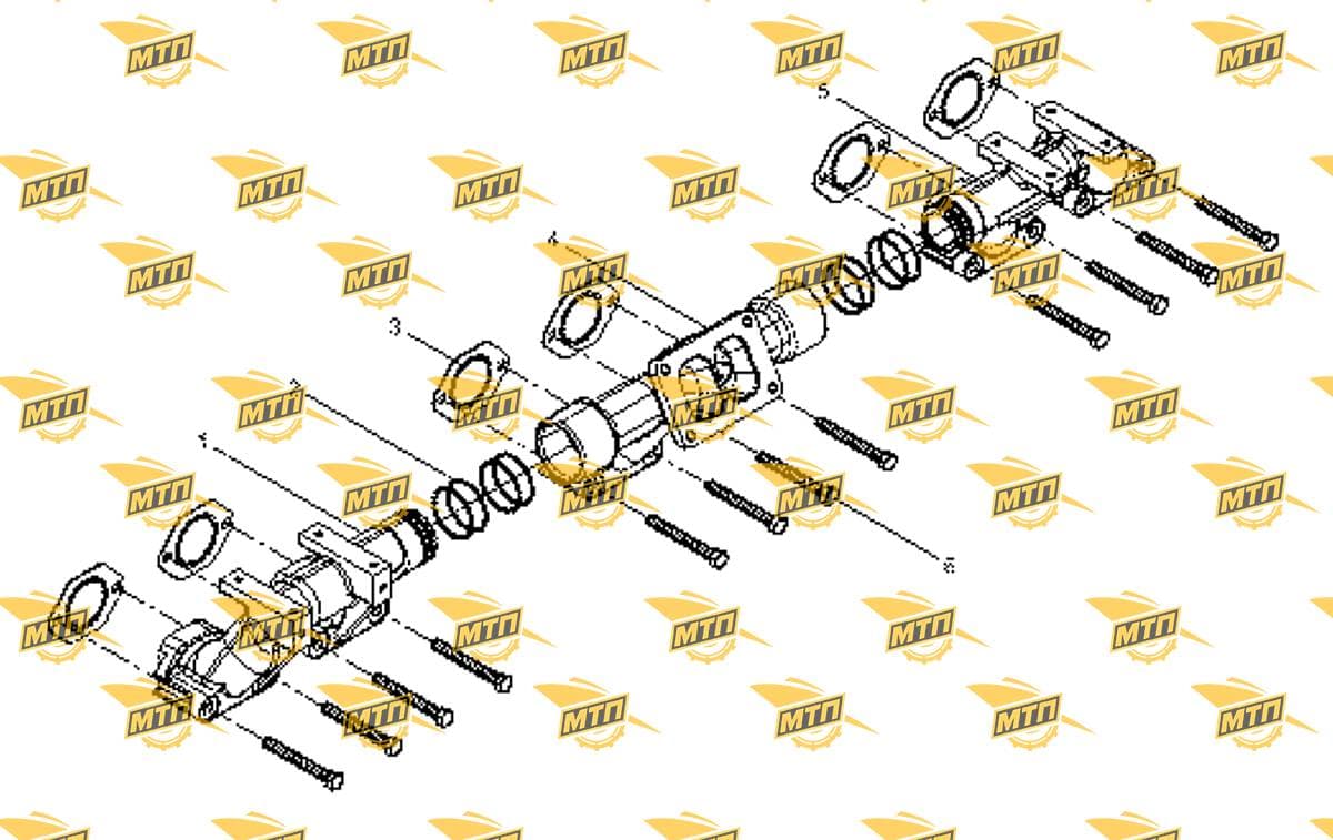Exhaust manifold 615T1110123