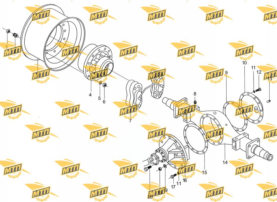 Rear Axle Assy