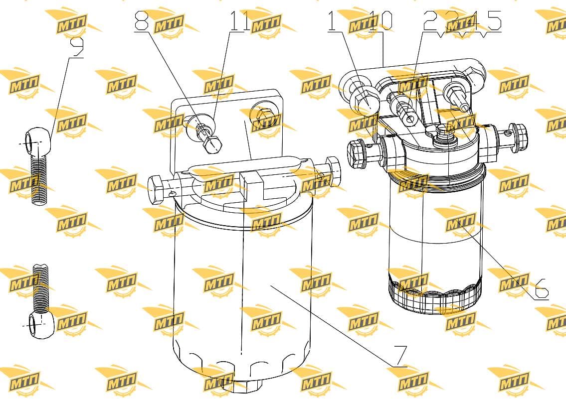 Fuel filter bracket