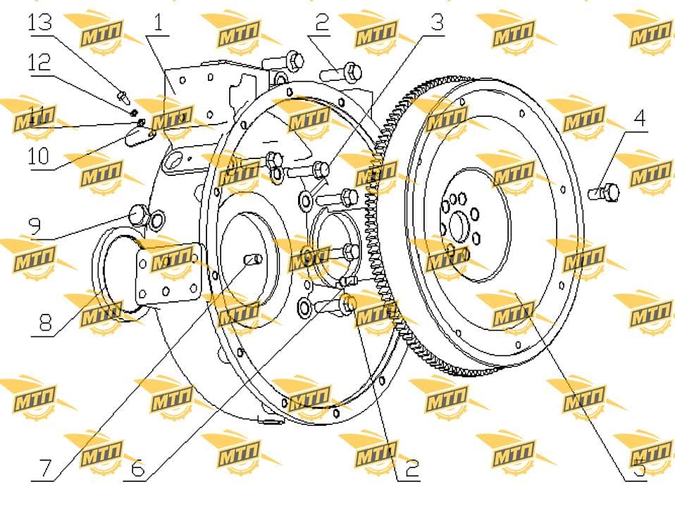 Flywheel housing