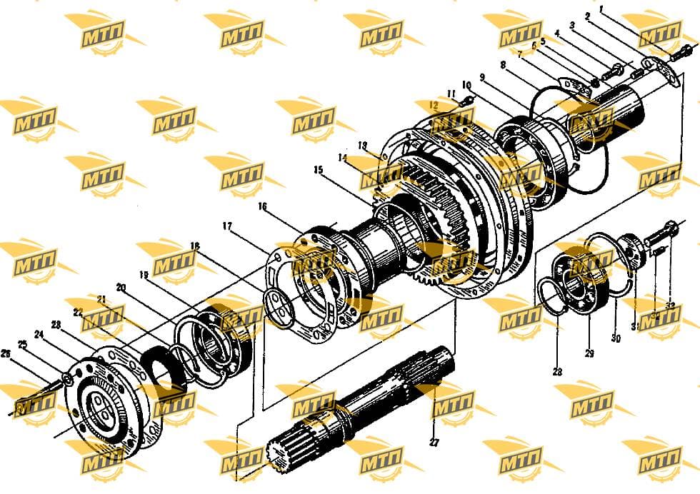 Вал ГТР Z50B.2.1-11