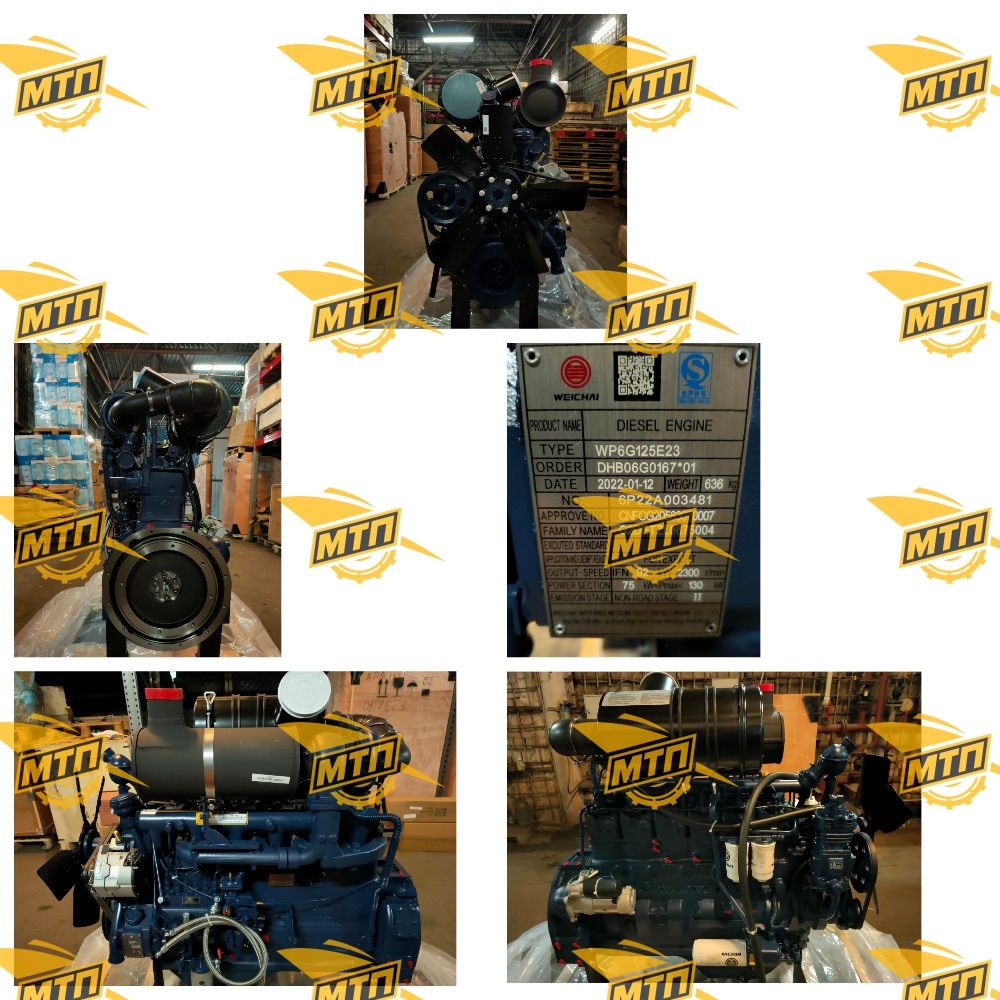 Двигатель в сборе WP6G125E23 (DHB06G0167)